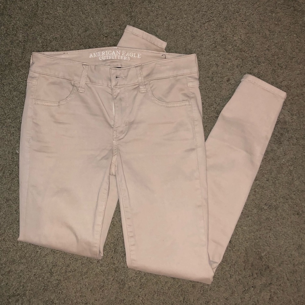 American Eagle khaki skinny jeans